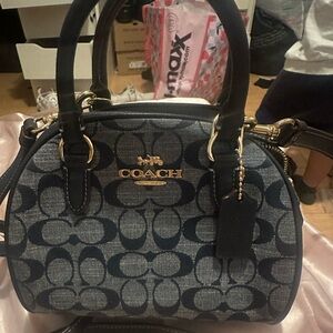 Demin Coach crossbody bag